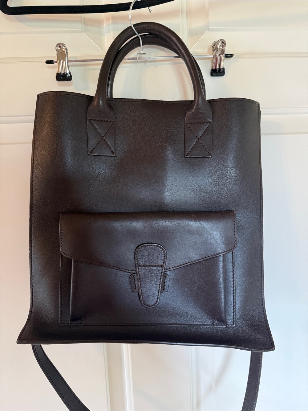 Michael Green Scandiabag handmade leather tote unisex vintage